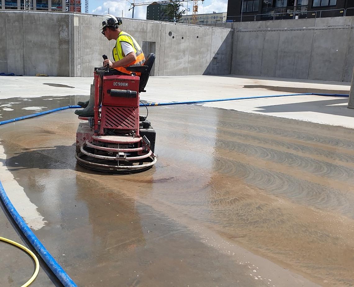 Power Trowel Polish System Concrete Polishing